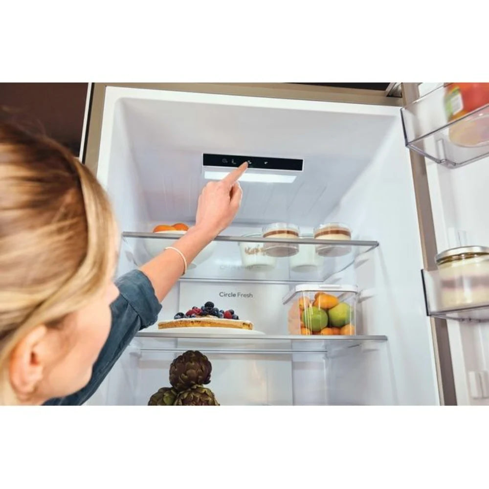 Hoover H-COMBI 185cm 60/40 Frost Free Fridge Freezer - Inox | HONCQ2T618EXK