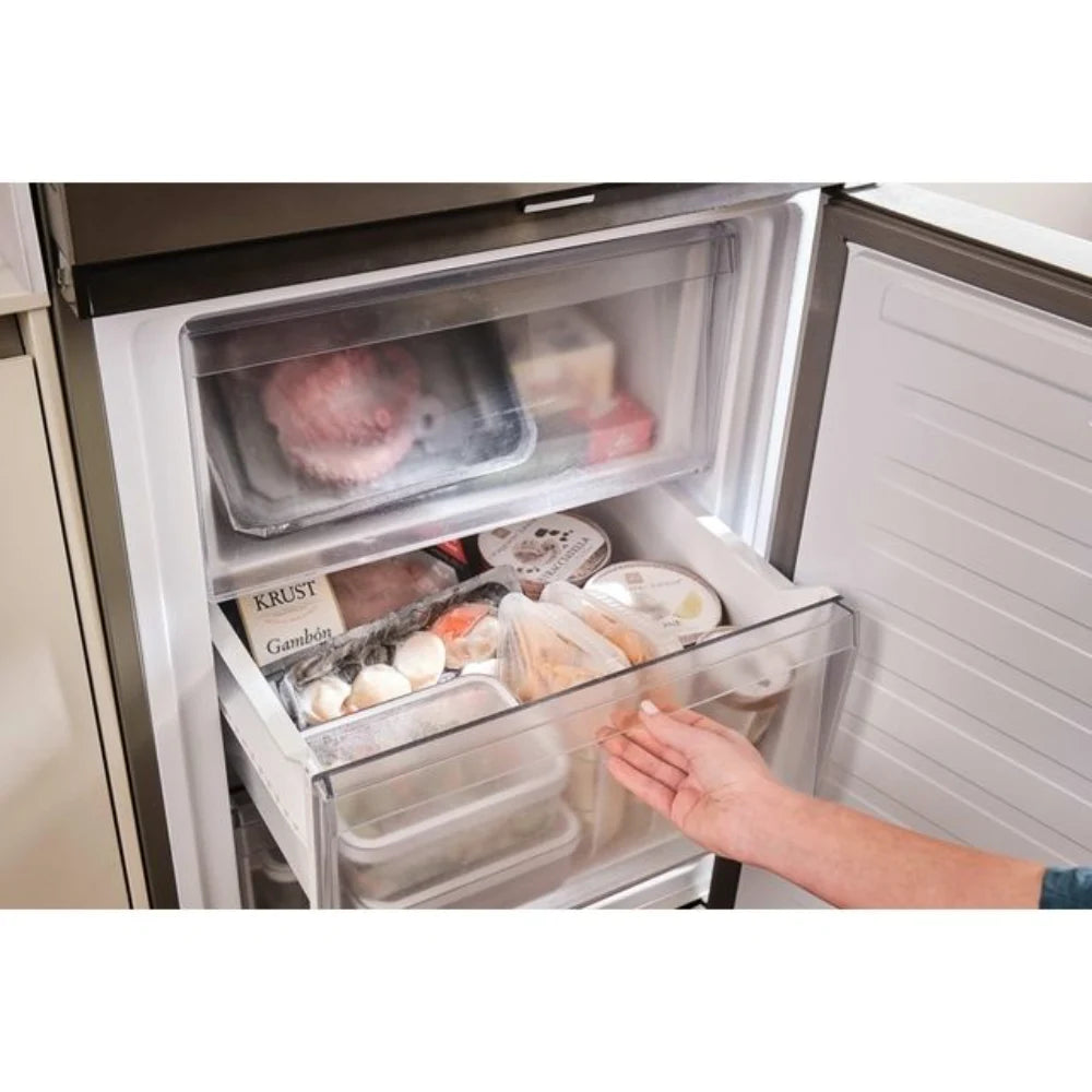 Hoover H-COMBI 185cm 60/40 Frost Free Fridge Freezer - Inox | HONCQ2T618EXK
