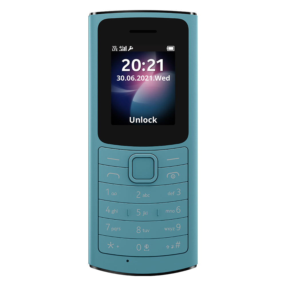 Nokia 110 4G 48MB Sim Free Mobile Phone - Blue | 1GF018MPE1L02