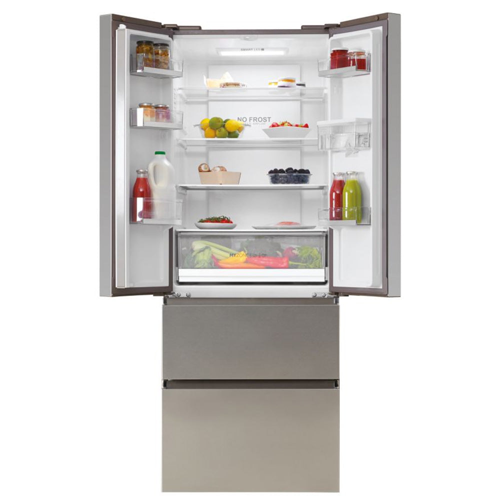 Haier 190cm Multi Door 70Cm Fridge Freezer/Non Plumbed Water Dispenser - Platinum Inox | HFR5719EWMP
