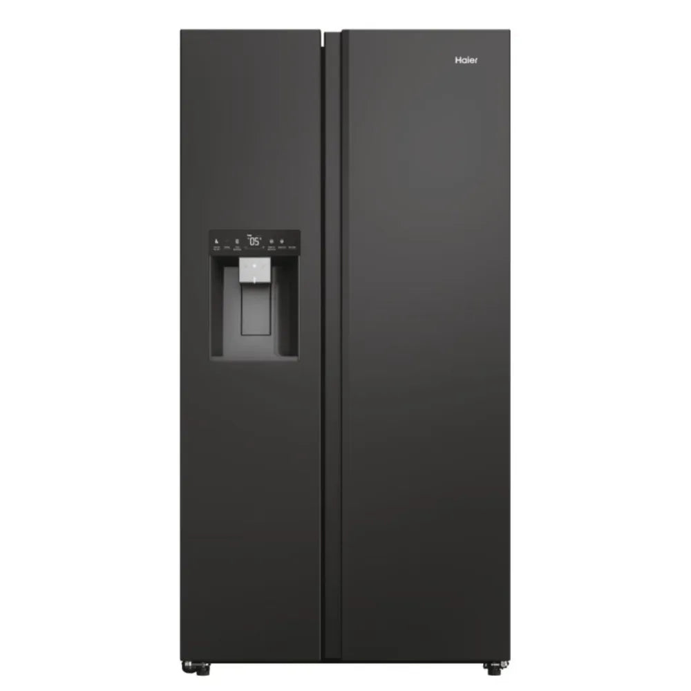 Haier SBS 90 Series 5 601L Frost Free Freestanding American Fridge Freezer - Slate Black | HSW59F18EIPT