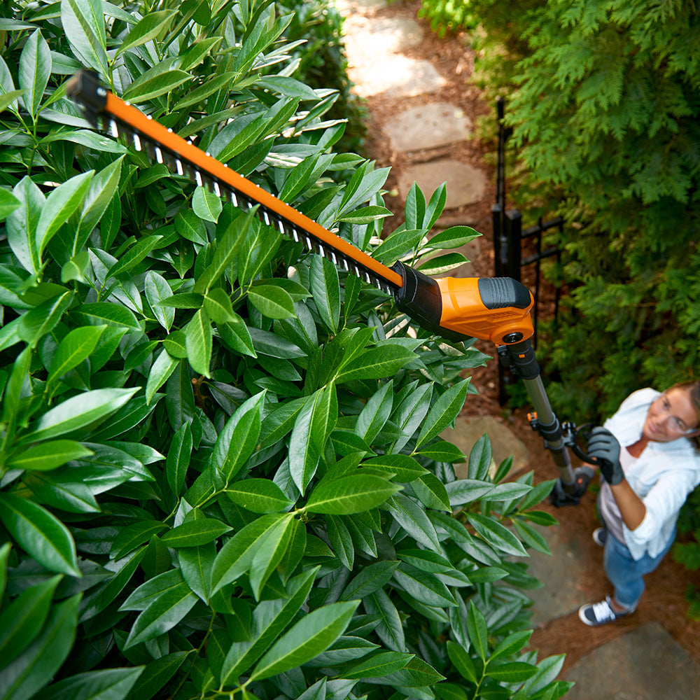 Worx Powershare 20V Cordless Pole Hedge Trimmer 45cm with 2.0ah Battery | WG252E