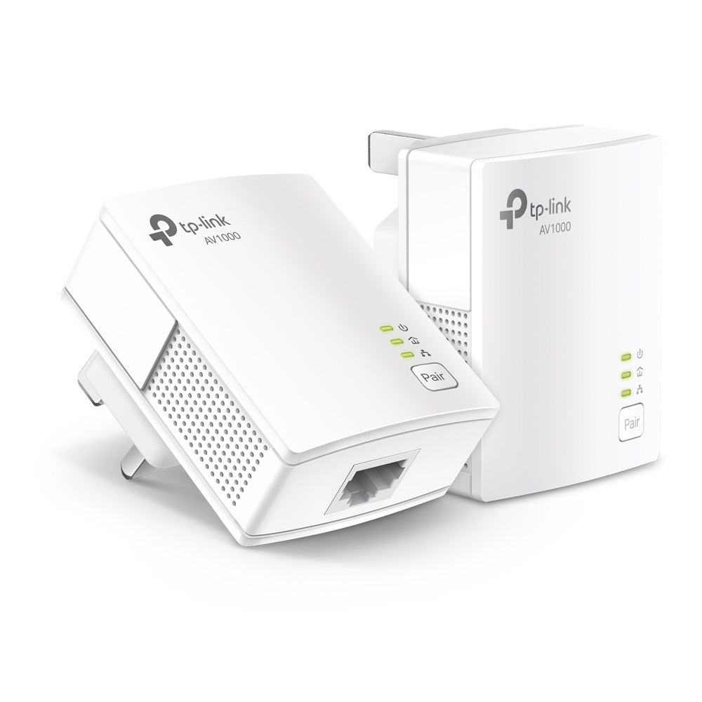 TP-LINK AV1000 Gigabit Powerline Starter Kit Wifi Booster | TL-PA7017KIT