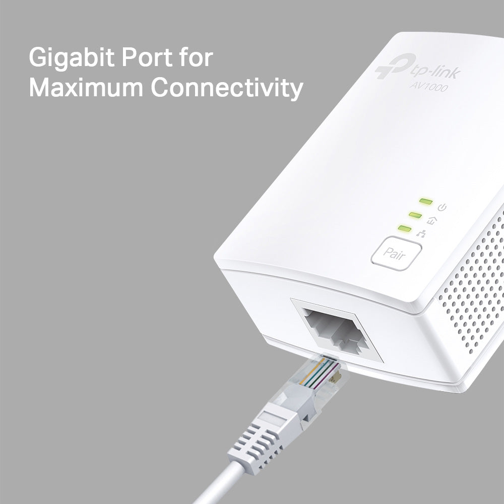 TP-LINK AV1000 Gigabit Powerline Starter Kit Wifi Booster | TL-PA7017KIT