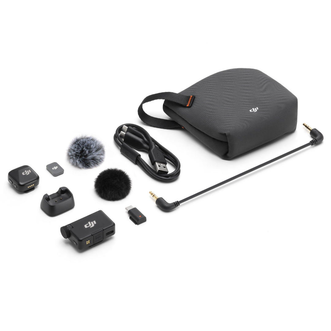 DJI Mic Mini (1 TX + 1 RX) Microphone - Infinity Black | CP.RN.00000432.01