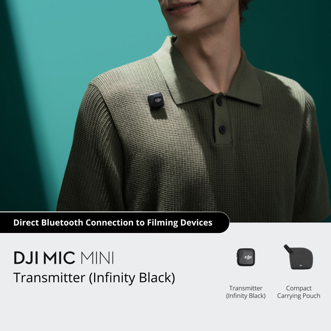DJI Mic Mini Transmitter Microphone - Infinity Black | CP.RN.00000431.01