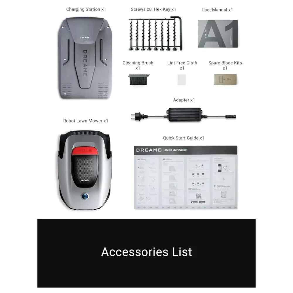 Dreame Robot Robotic Mower A1 Pro Lawnmower 2000m2 | MLLA7210
