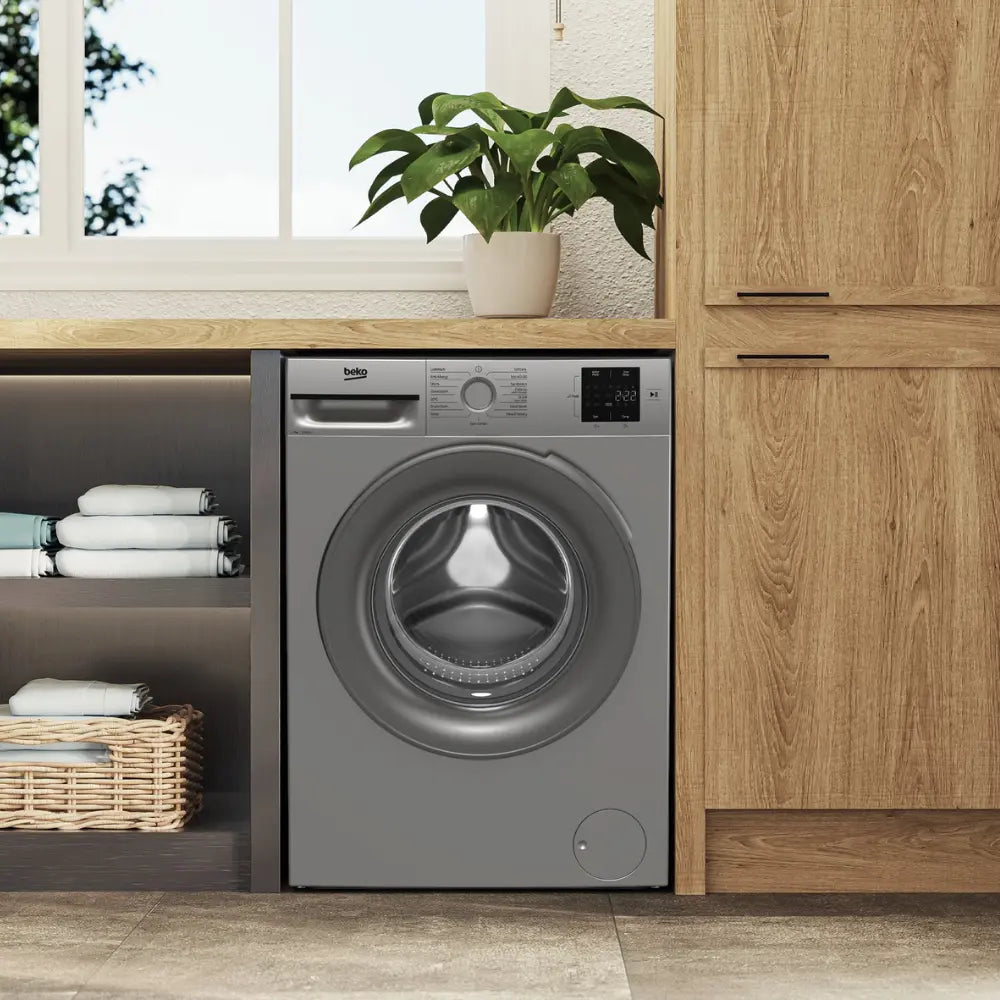 Beko 7kg 1200 Spin Washing Machine - Silver | BM1WT3721S