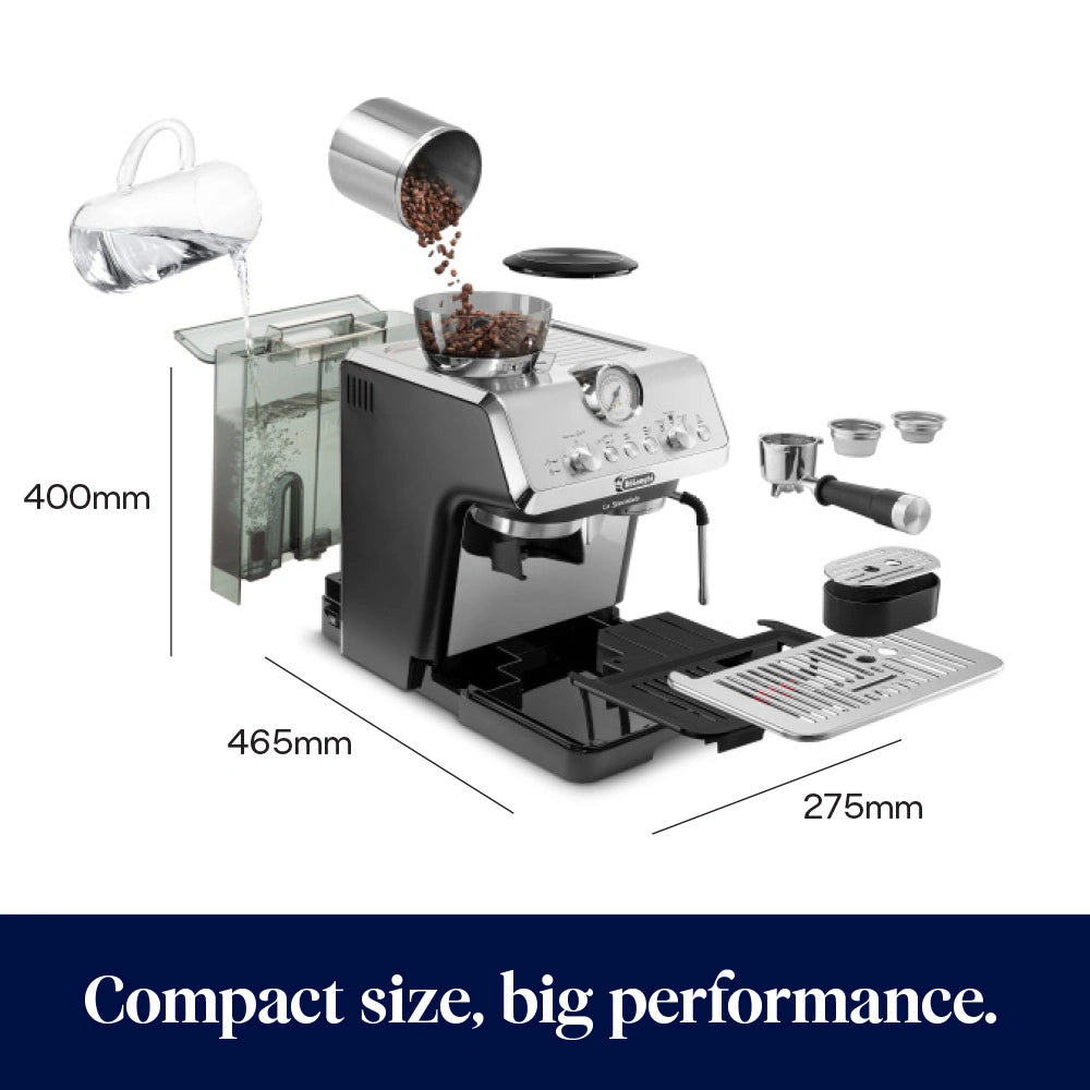 Delonghi La Specialista Arte Manual Bean to Cup Coffee Machine - Black | EC9155.MB