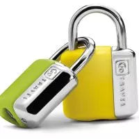 Go Travel Mini Key Luggage Suitcase Locks Padlocks 2 Pack - Yellow / Green | 708.102