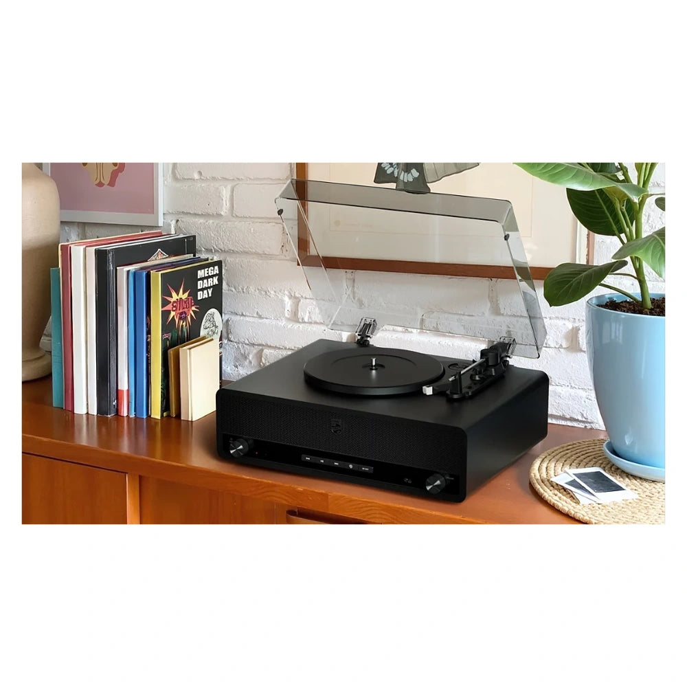 Philips The Stevie Century Bluetooth Turntable Record Player - Black | TAV3000B/10