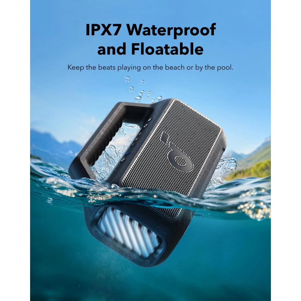 Soundcore Boom 2 Portable Wireless Bluetooth Speaker for Bass - Black | A3148G11