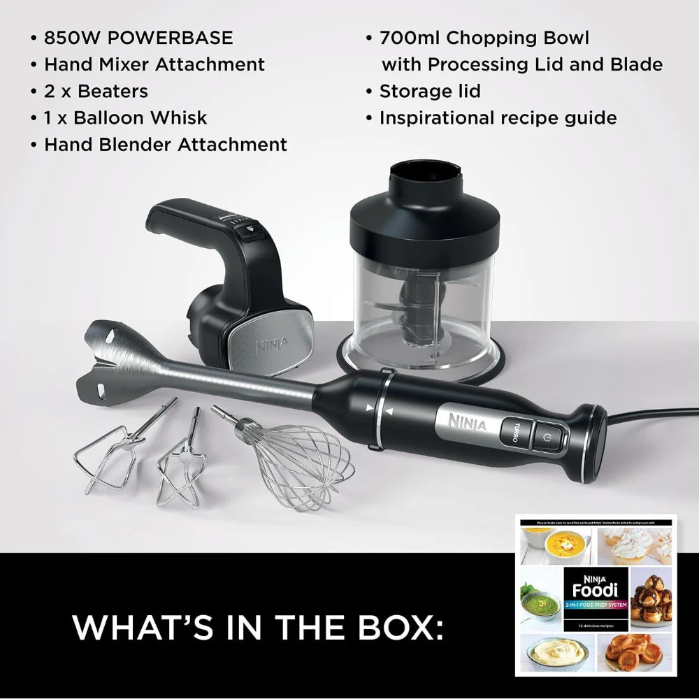 Ninja Foodi 3-in-1 Hand Blender, Mixer & Chopper | CI100UK