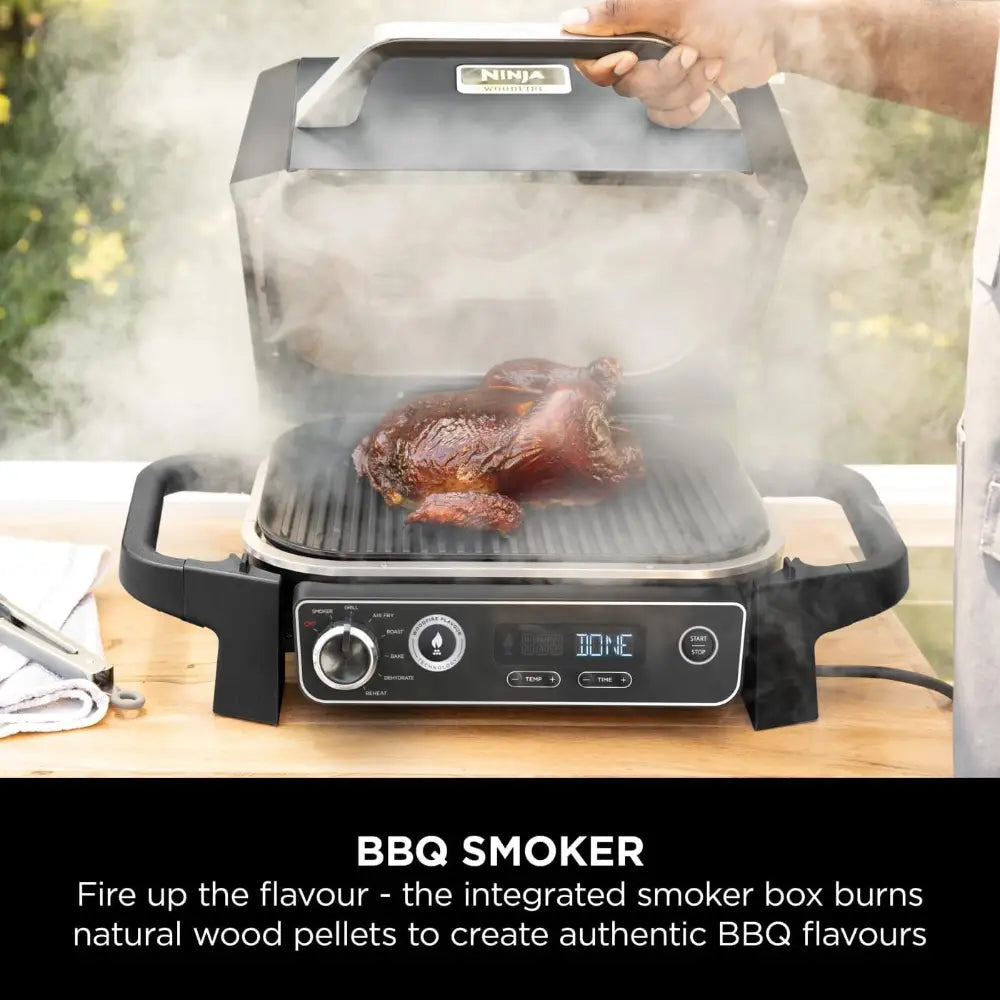 Ninja Woodfire Electric BBQ Grill & Smoker and Air Fryer | OG701UK