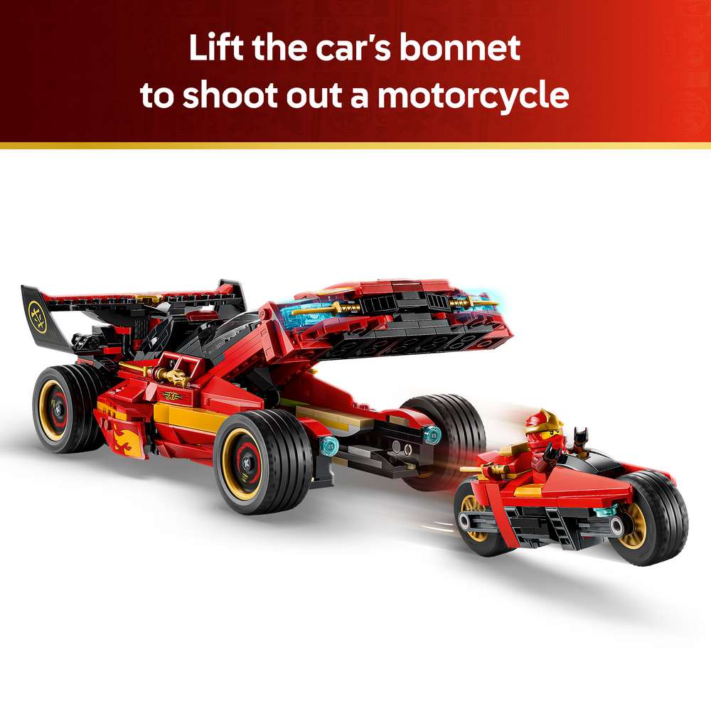 LEGO Ninjago X-1 Ninja Charger 15th Anniversary 71867 - captioned product view. 691 pieces. Ages 14+.