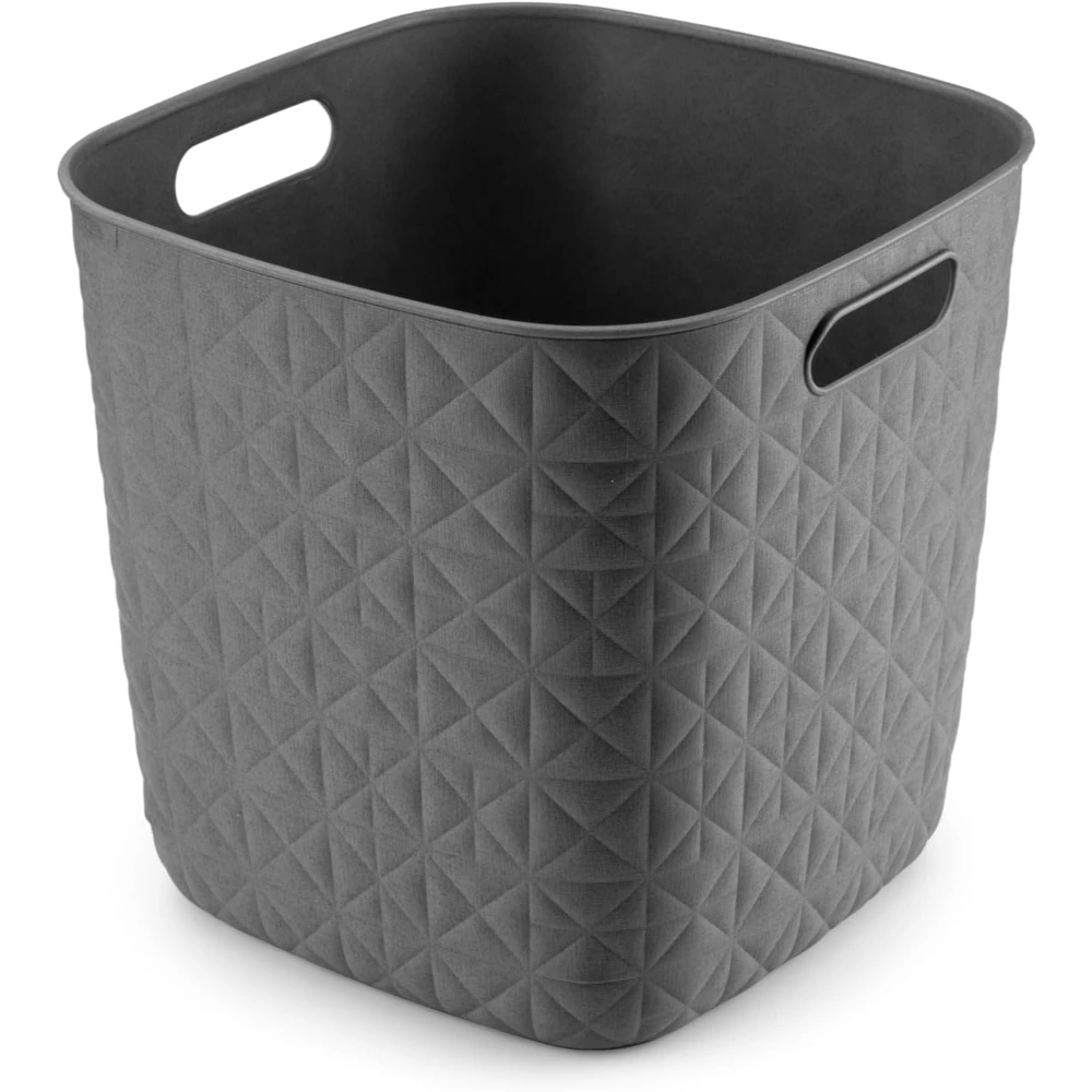 Curver Softex Cube 15 Litre Storage Box - Dark Grey | CUR260063