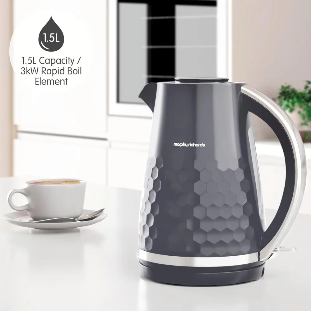 Morphy Richards Hive Electric Jug Kettle 1.5 Litre - Grey | 108273