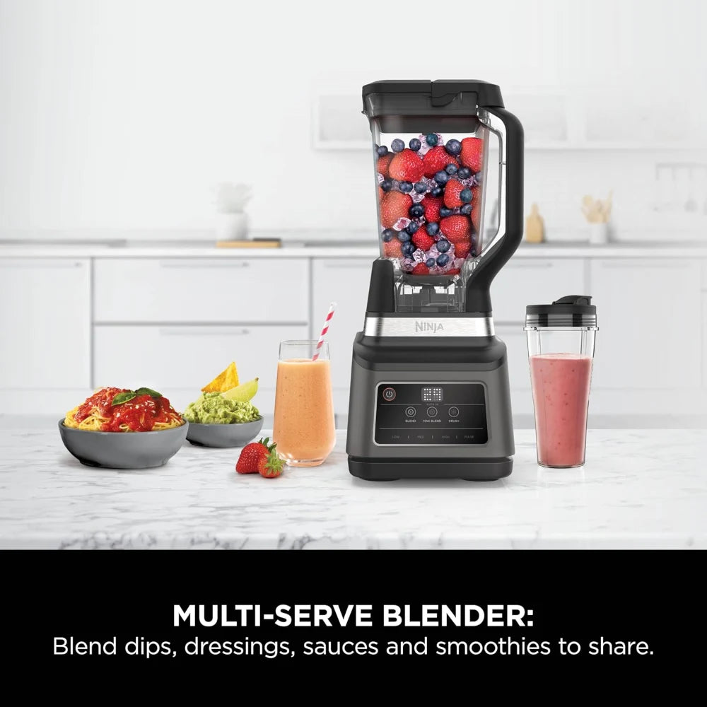 NINJA 2-in-1 Blender 1200W - Black & Silver | BN750UK