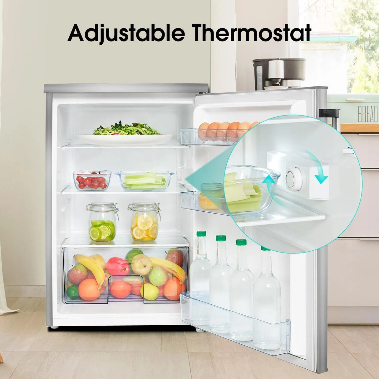 Hisense 56cm Undercounter Larder Fridge - Stainless Steel | RL170D4BCE