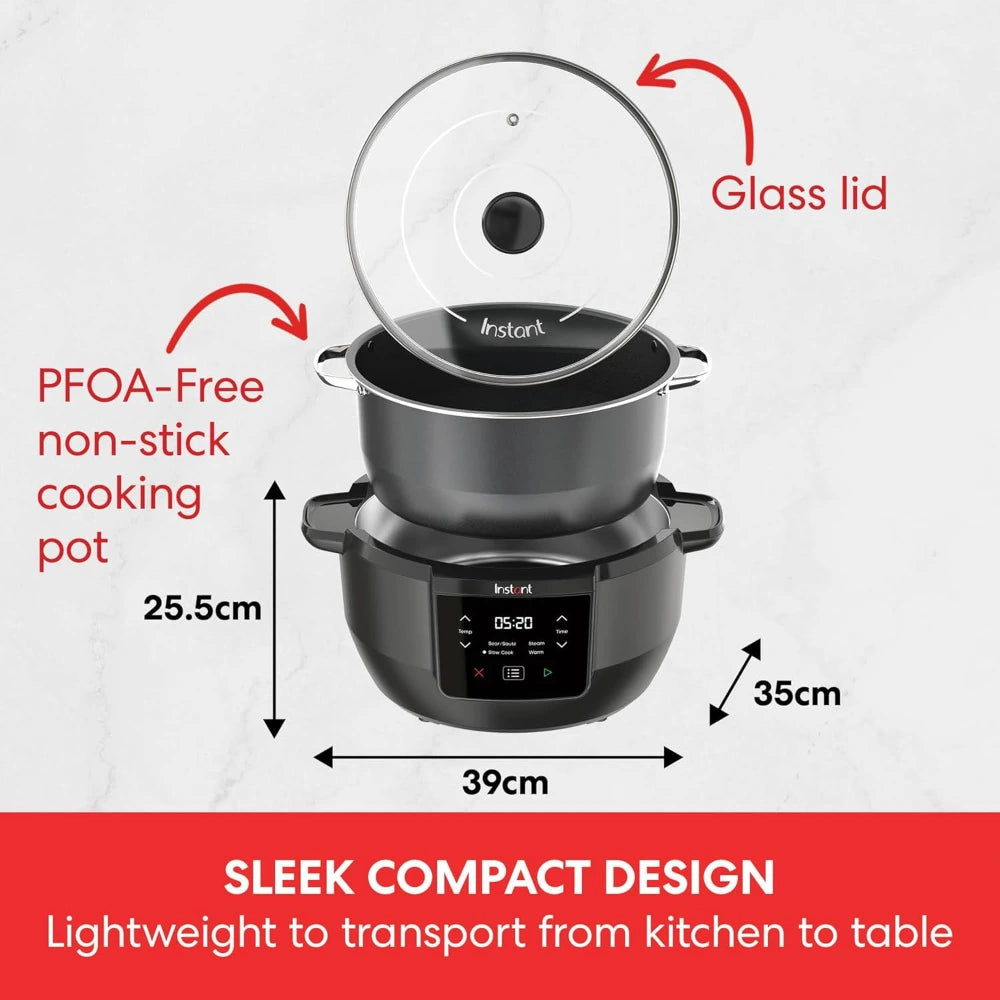 Instant Pot Superior Slow Cooker 7.1 Litre - Black | 140-6128-01-UK
