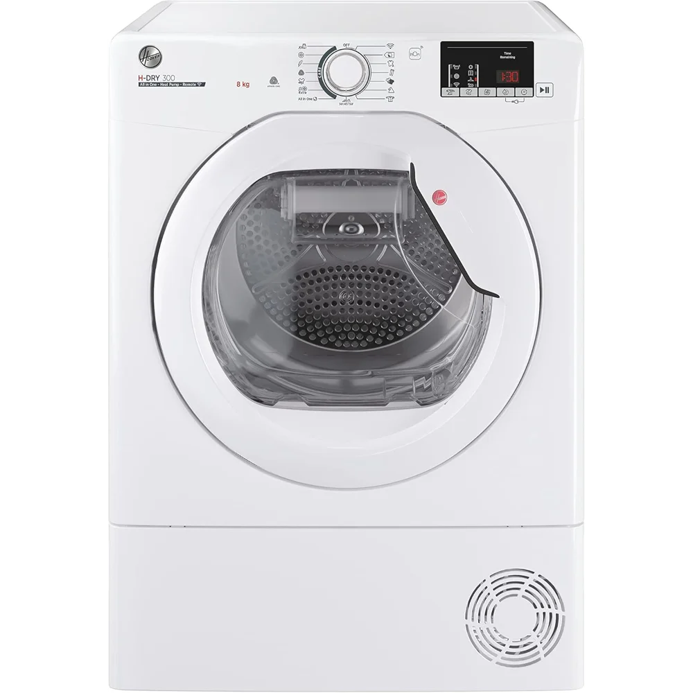 Hoover 8kg Heat Pump Tumble Dryer - White | HLEH8A2DE-80