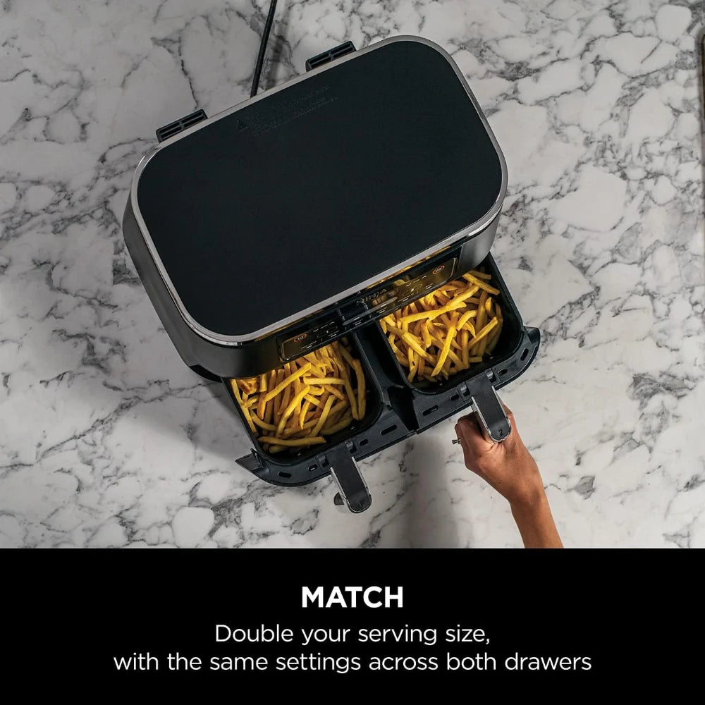 Ninja Dual Zone Air Fryer 7.6L 2400W - Grey | AF300UK