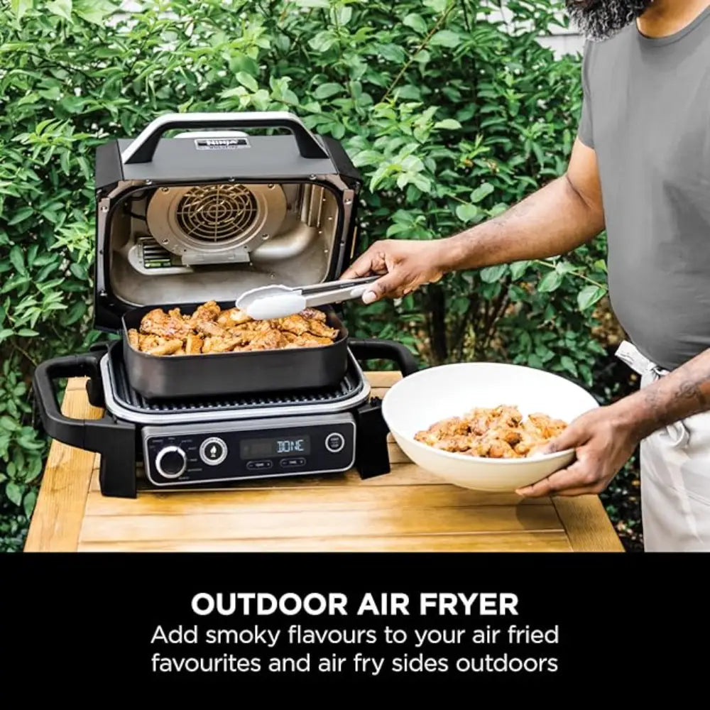 Ninja Woodfire Electric BBQ Grill & Smoker and Air Fryer | OG701UK