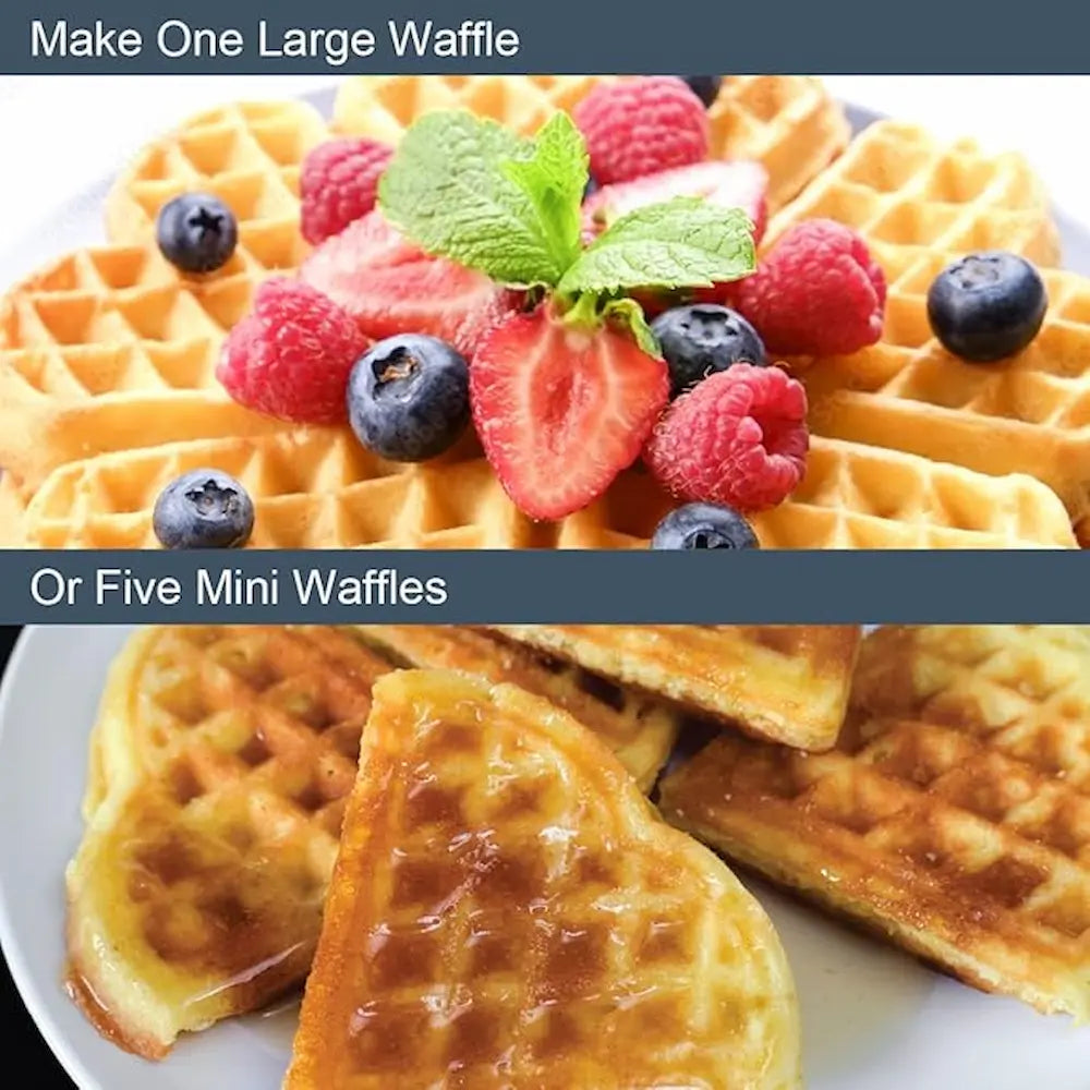 Global Gizmos Heart Shape Waffle Maker - Red | 37559