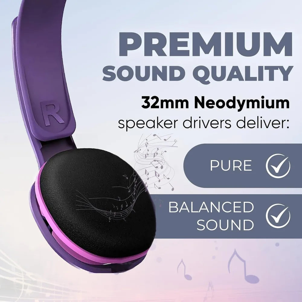 Philips Over Ear Kids Headphones Wired - Pink / Purple | SHK2000PK/00