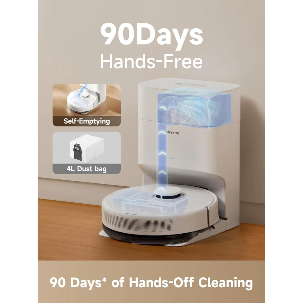 Dreame D10 Plus Gen 2 Robot Vacuum Robotic Vac - White | RLD32GD