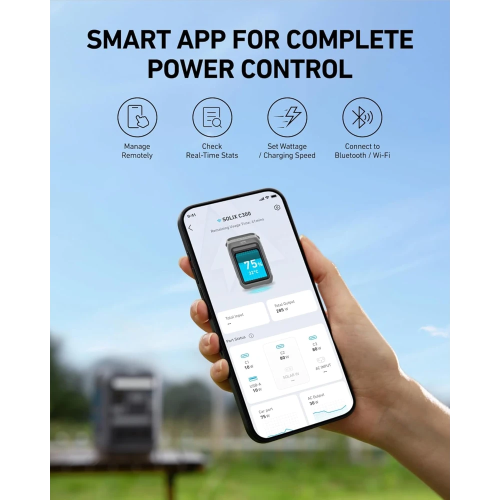 Anker Solix C300X Portable Power Station ( Backup Battery ) 300W | A1723211