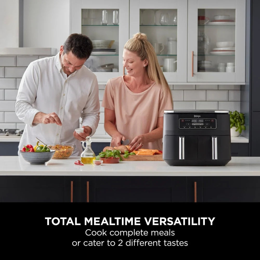 Ninja Dual Zone Air Fryer 7.6L 2400W - Grey | AF300UK
