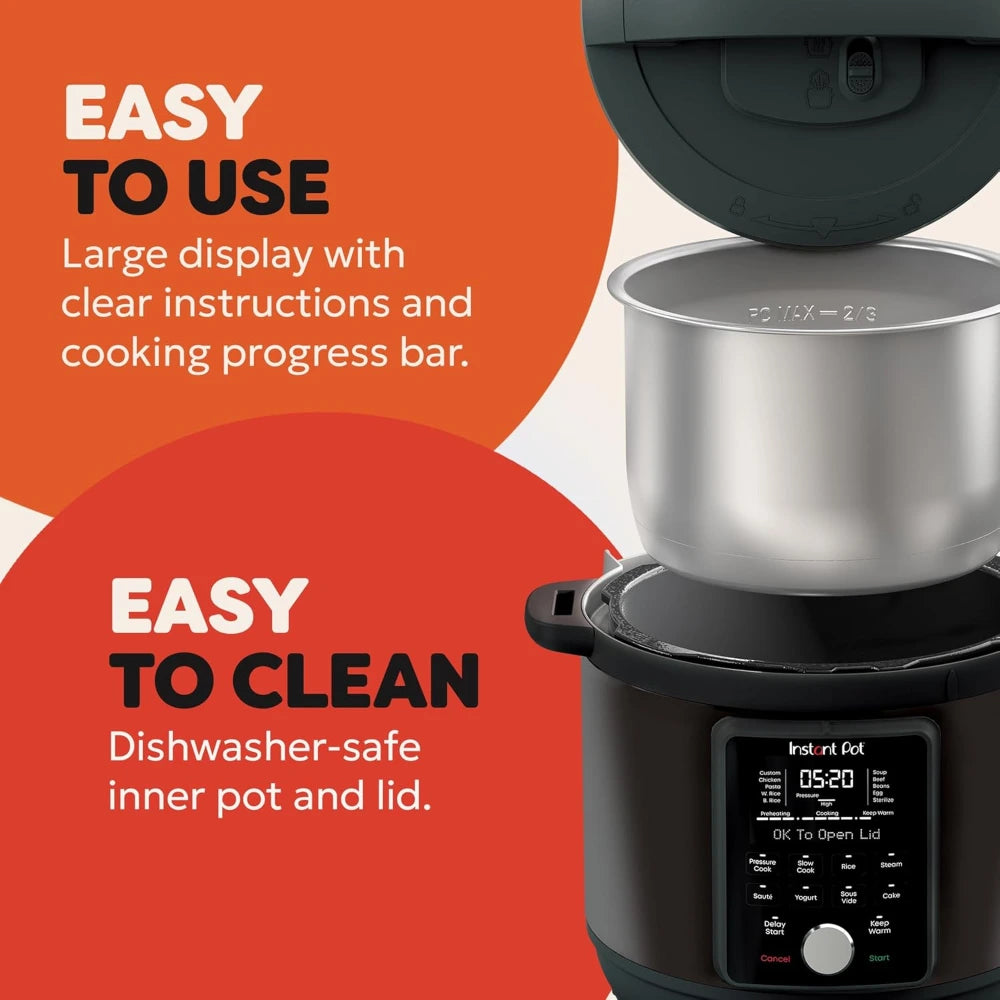Instant Pot Duo Plus with Whisperquiet Multi Cooker 5.7 Litre - Black | 112-3079-01-UK