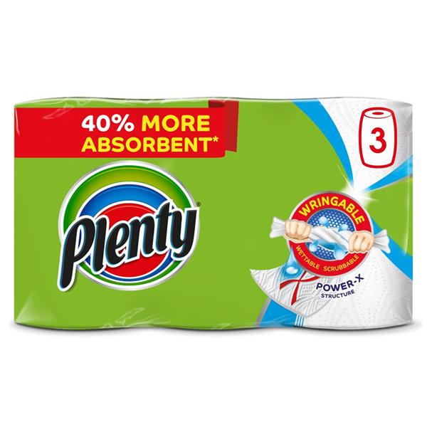 Plenty The Original One Kitchen Towel 3 Pack | Paper Roll