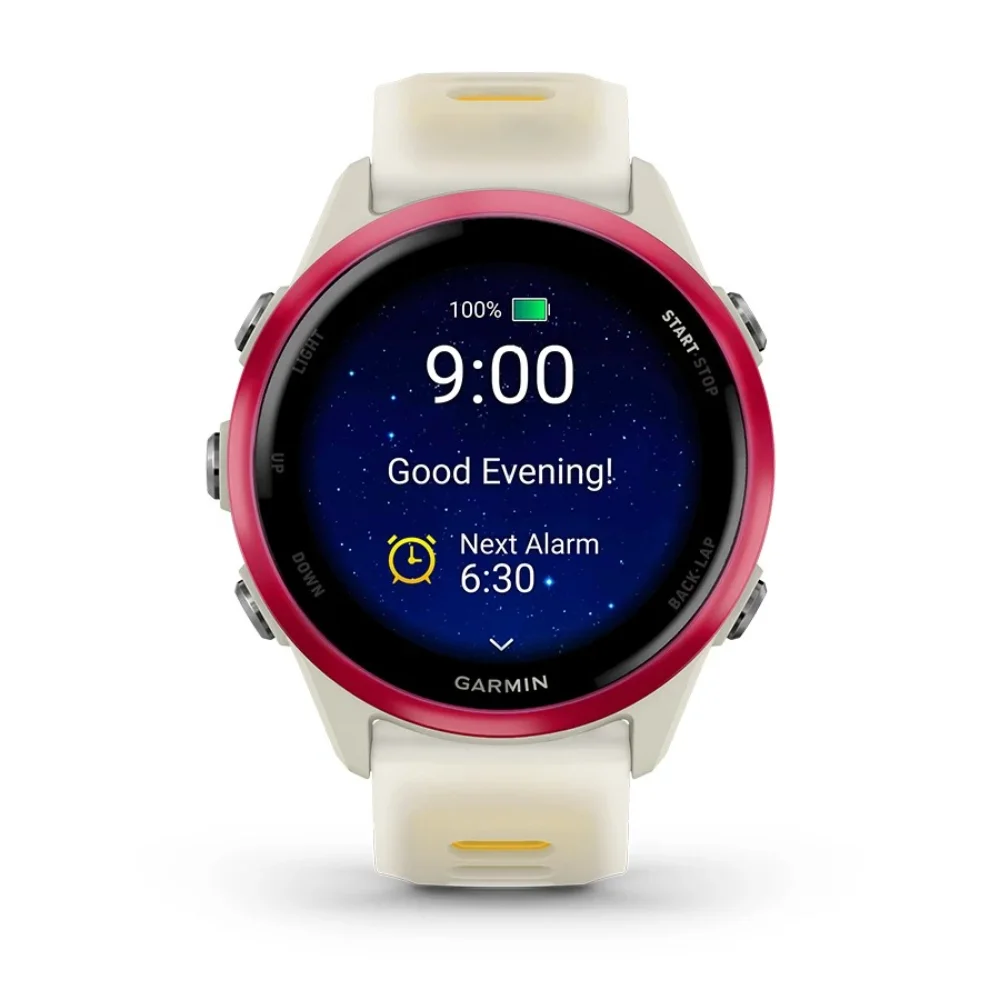 Garmin Forerunner 570 42mm GPS Smartwatch - Bone / Raspberry / Mango | 49-GAR-010-02970-02