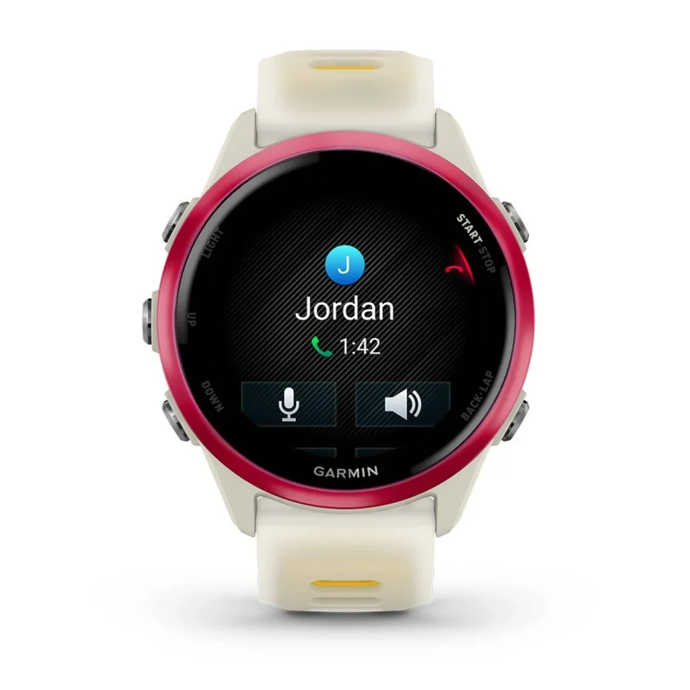 Garmin Forerunner 570 42mm GPS Smartwatch - Bone / Raspberry / Mango | 49-GAR-010-02970-02