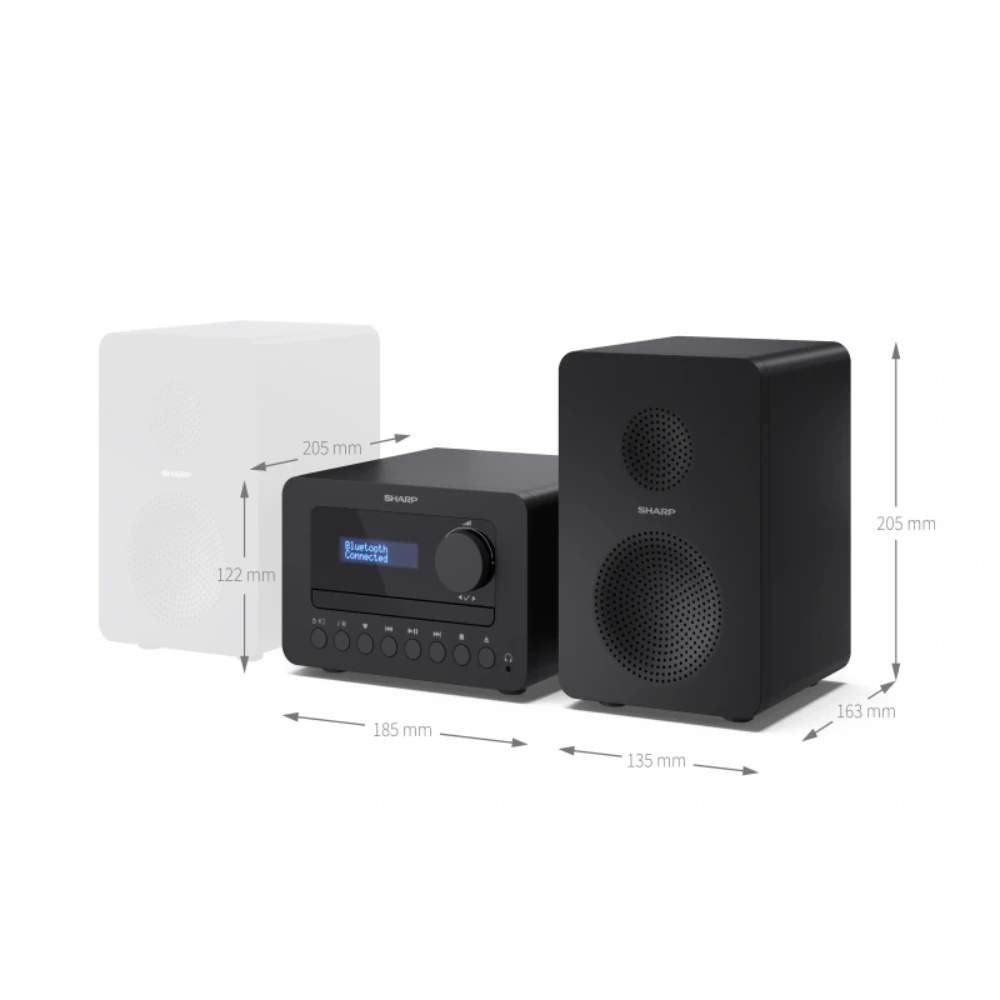 Sharp Tokyo FM Hi-fi Micro System with Bluetooth | SXL-B514
