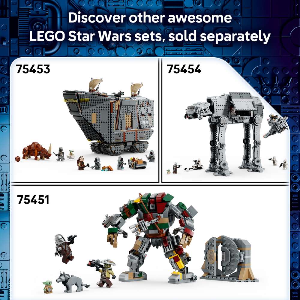 LEGO Star Wars™ Imperial Remnant AT-AT™ with INT-4 75454 - shown alongside related LEGO sets sold separately. 1453 pieces. Ages 10+.