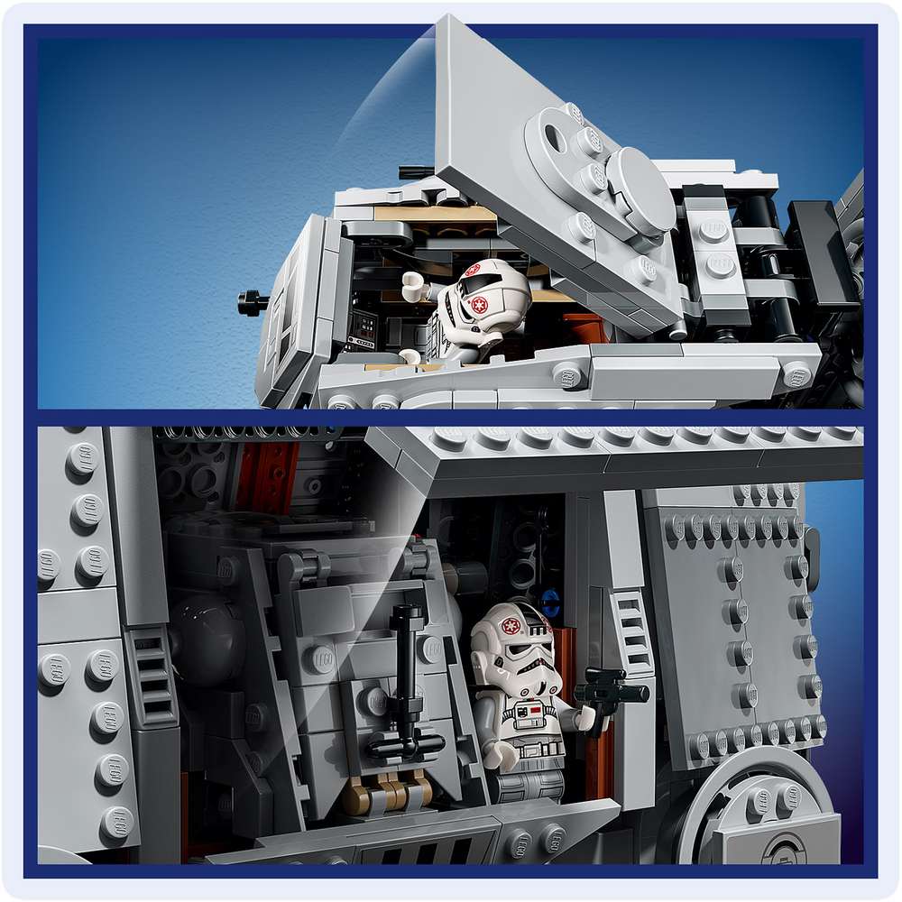 LEGO Star Wars™ Imperial Remnant AT-AT™ with INT-4 75454 - close-up detail of the finished build. 1453 pieces. Ages 10+.