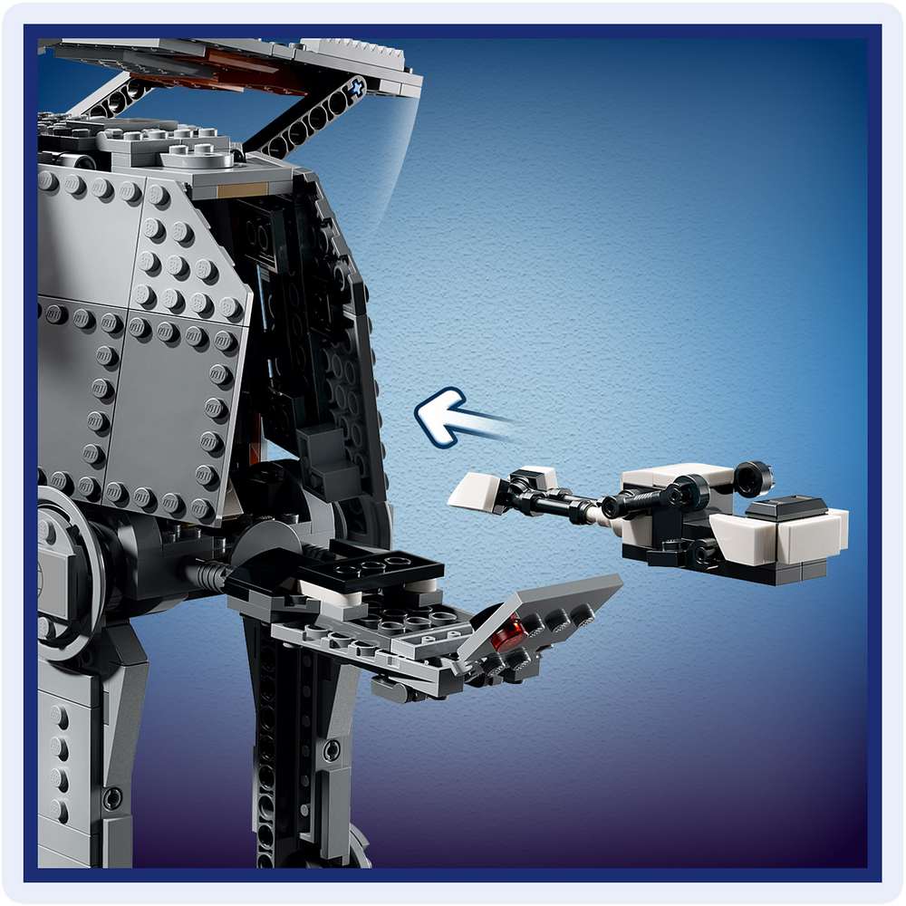 LEGO Star Wars™ Imperial Remnant AT-AT™ with INT-4 75454 - close-up detail of the finished build. 1453 pieces. Ages 10+.