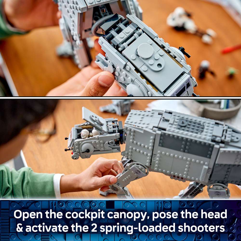 LEGO Star Wars™ Imperial Remnant AT-AT™ with INT-4 75454 - captioned product view. 1453 pieces. Ages 10+.