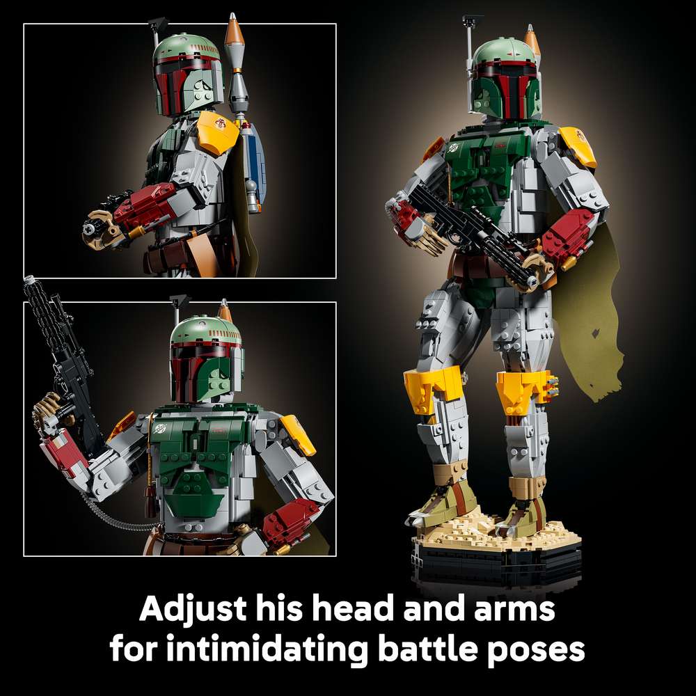 LEGO Star Wars™ Boba Fett™ 75455 - captioned product view. 1544 pieces. Ages 18+.