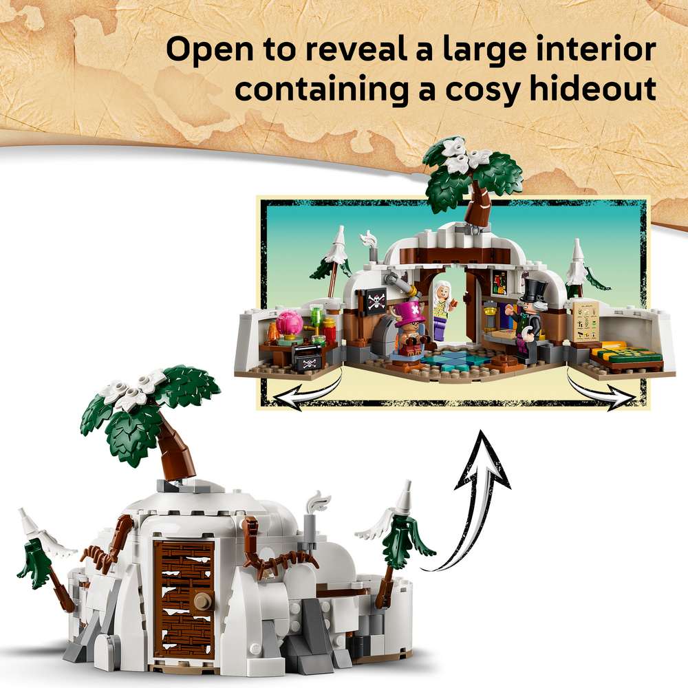 LEGO ONE PIECE Dr. Hiriluk's Hideout 75641 - captioned product view. 271 pieces. Ages 9+.