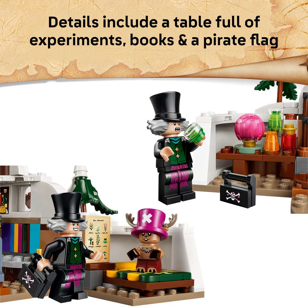 LEGO ONE PIECE Dr. Hiriluk's Hideout 75641 - captioned product view. 271 pieces. Ages 9+.