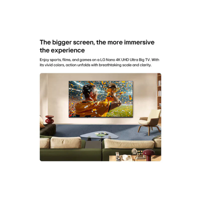 LG NU85 43 Inch 4K Smart TV - Black | 43NU850B6LA.AEI