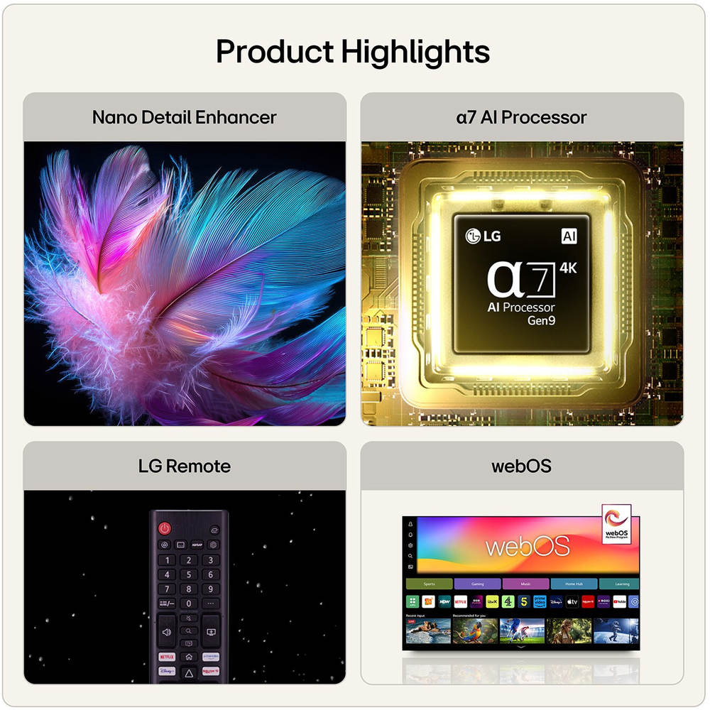 LG NANO 75 Inch NU85 AI 4K Ultra HD Smart TV (2026)