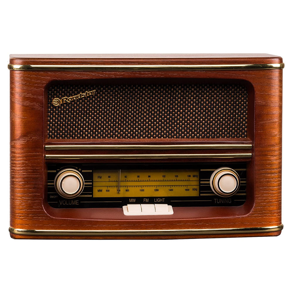Roadstar FM AM Wood Effect Desk Radio | ROAHRA-1500