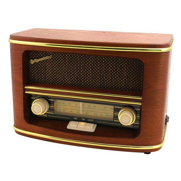 Roadstar FM AM Wood Effect Desk Radio | Retro Radio