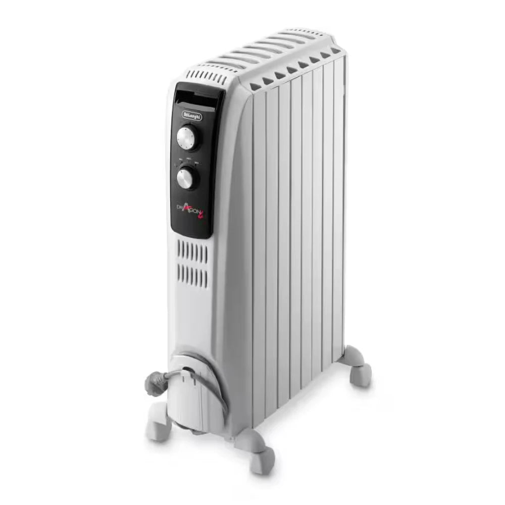 Delonghi Dragon 4 2kw Oil Filled Radiator with Mechancial Timer - White | TRD40820T