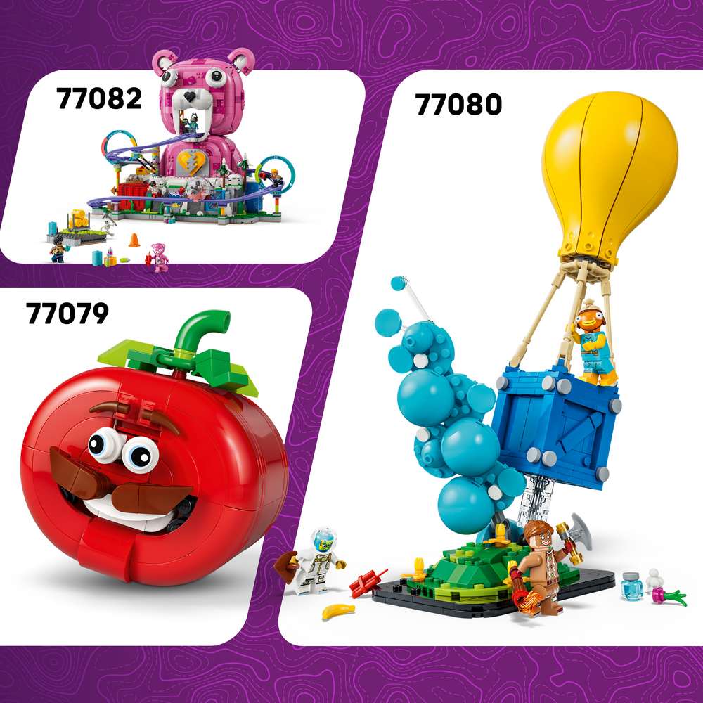 LEGO Fortnite KIT 77081 - shown alongside related LEGO sets sold separately. 1230 pieces. Ages 12+.